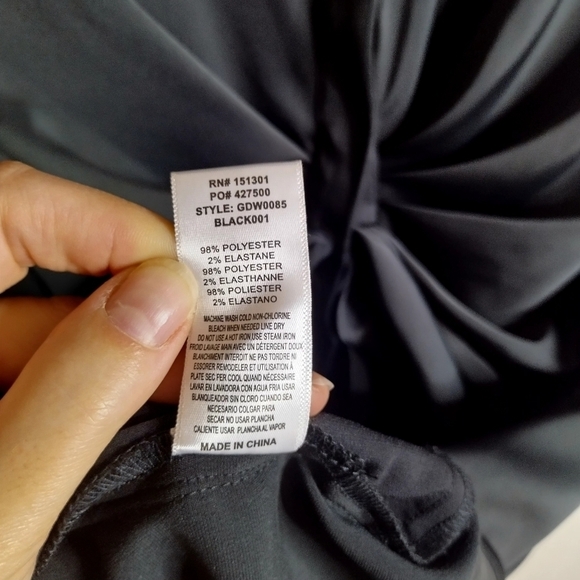 GOOD AMERICAN Tie Front Mini After Party Dress Black Satin sz 5/ 2Xl - Picture 9 of 10